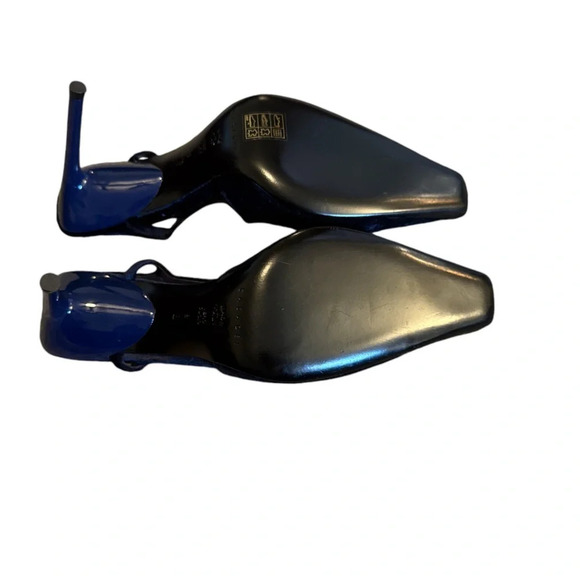 Casadei suede navy blue heel in size 8 - Picture 8 of 11